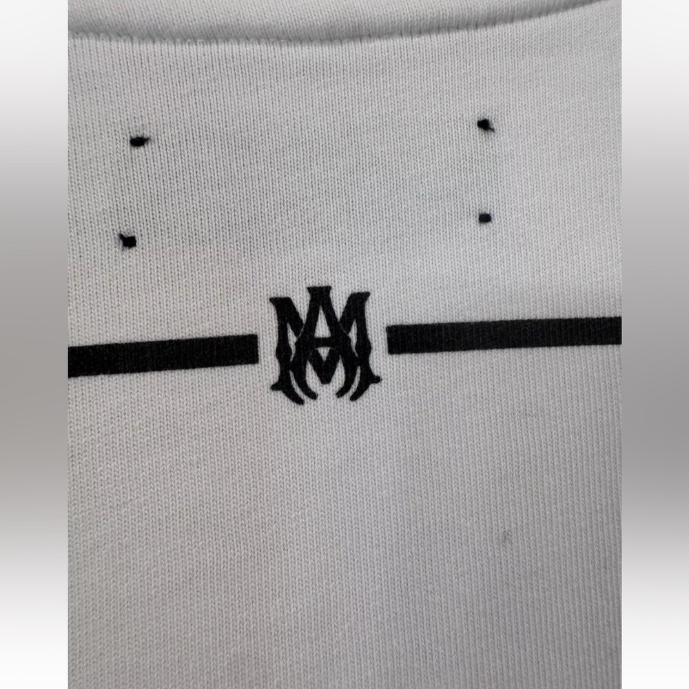 AMIRI White and Black Varsity Jersey Shirt - Picture 5 of 6